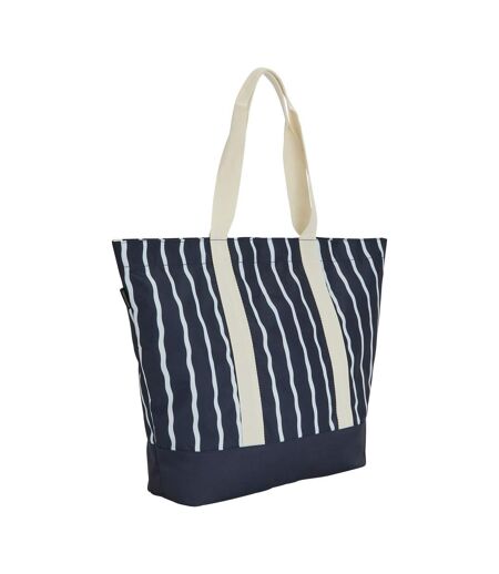 Tote Bag Motif Logo Style Plage Boulder Taille Unique Bleu Marine Blanc Regatta
