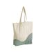 Tote Bag Motif/style Ondulé Taille Unique Naturel Vieux Vert Westford Mill-2
