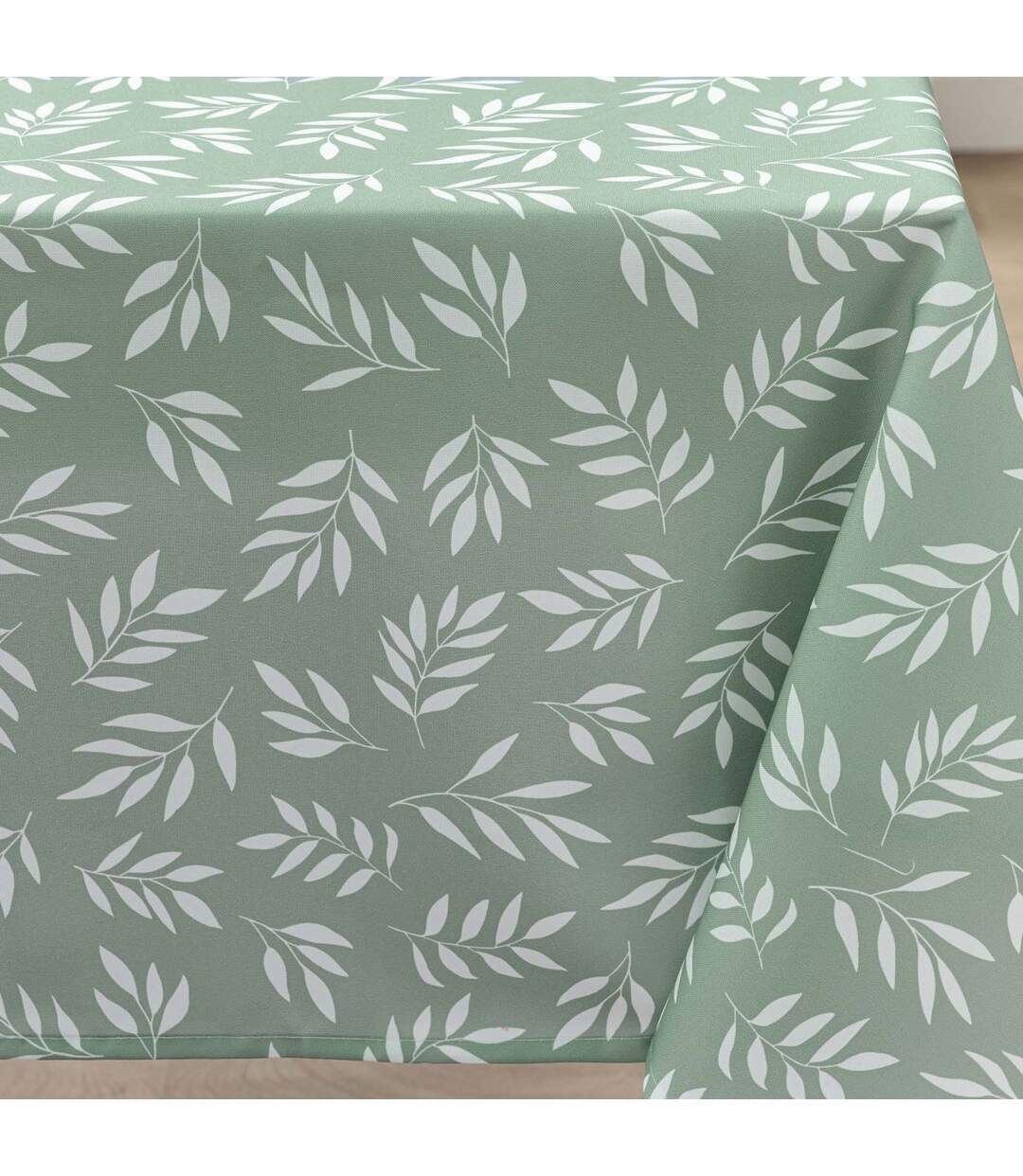 Nappe Antitache Imprimé Milova 145x240cm Vert Sauge-2