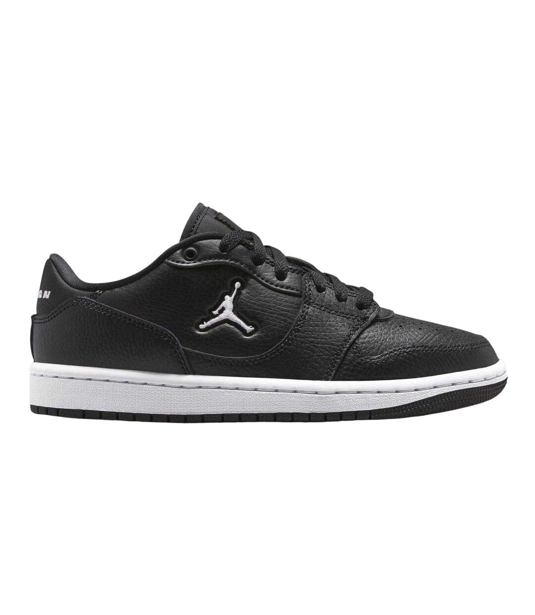 Womens/ladies Air Jordan Access Leather Trainers Black White Nike-1