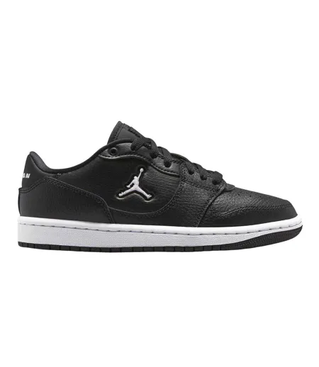 Womens/ladies Air Jordan Access Leather Trainers Black White Nike