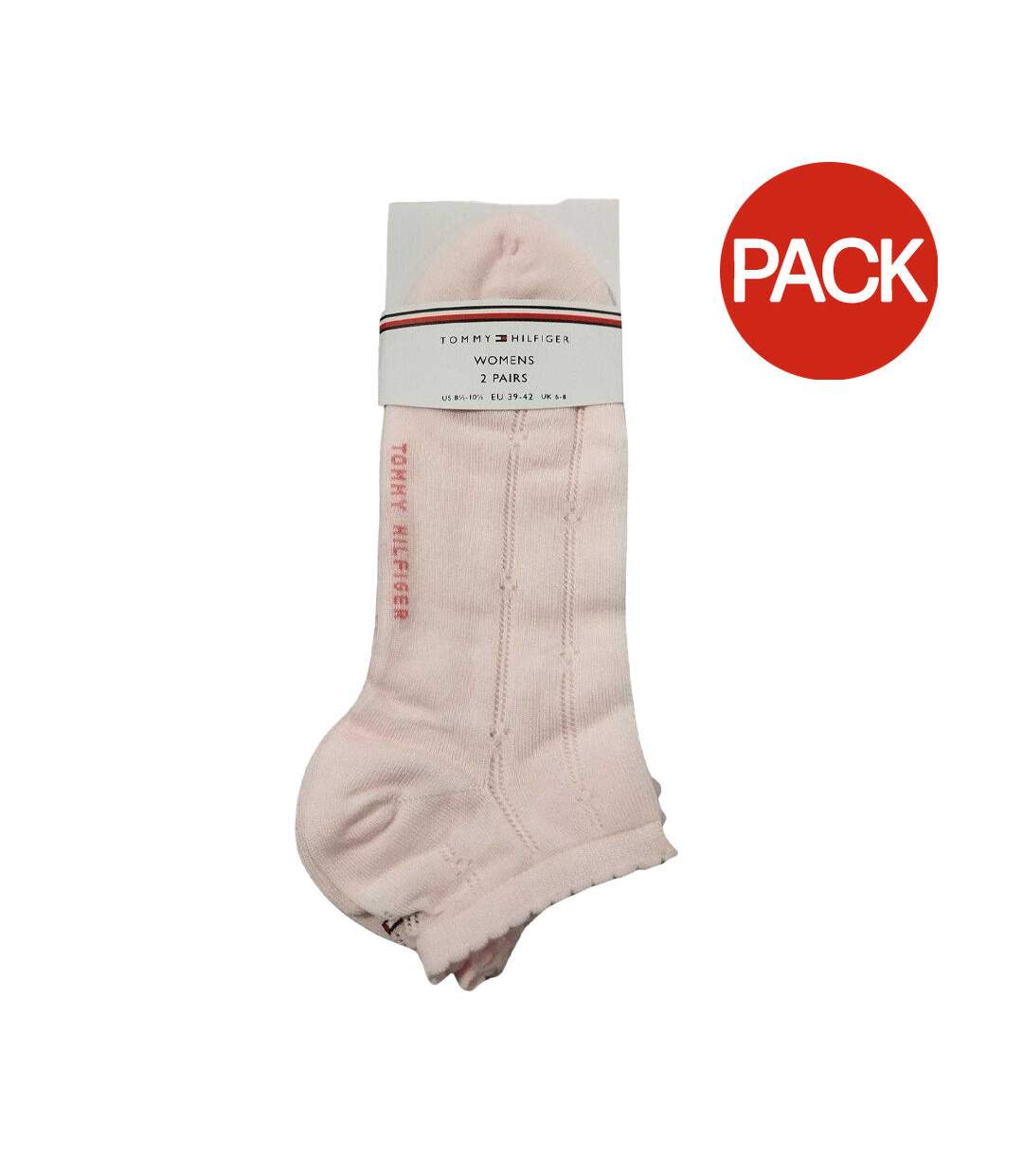 Chaussettes Motif/style Logo Femme Rose Tommy Hilfiger-1