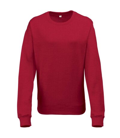 Sweatshirt léger femme rouge chiné Awdis