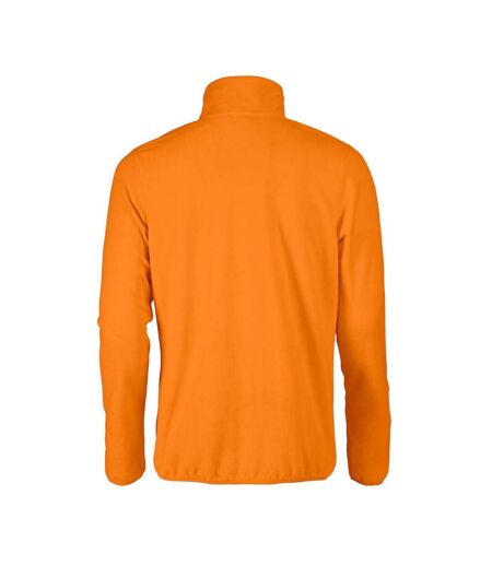 Mens twohand fleece jacket orange Printer RED