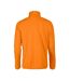 Mens twohand fleece jacket orange Printer RED