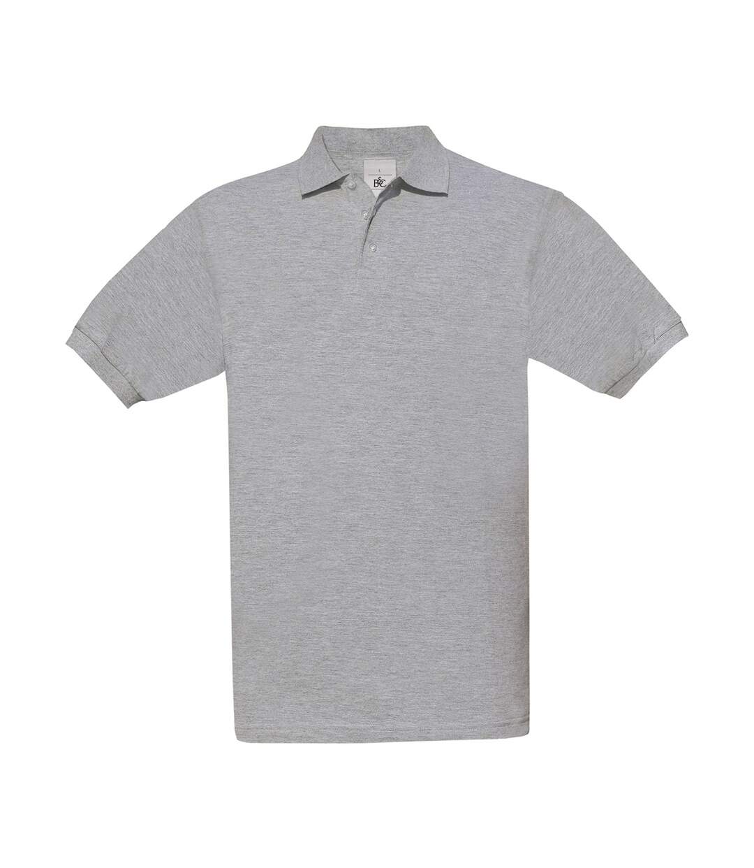 Polo manches courtes - homme - PU409 - gris chiné foncé-2