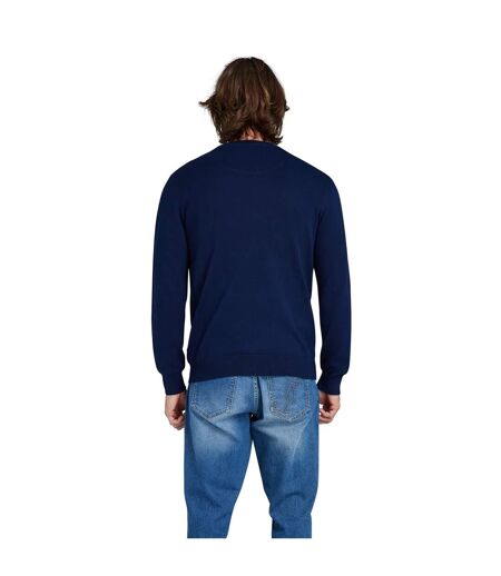 Pull homme bleu marine Raging Bull