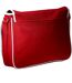 Retro messenger bag one size classic red/white Bagbase