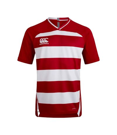 Canterbury Unisex Adults Evader Hooped Jersey (Red/White)