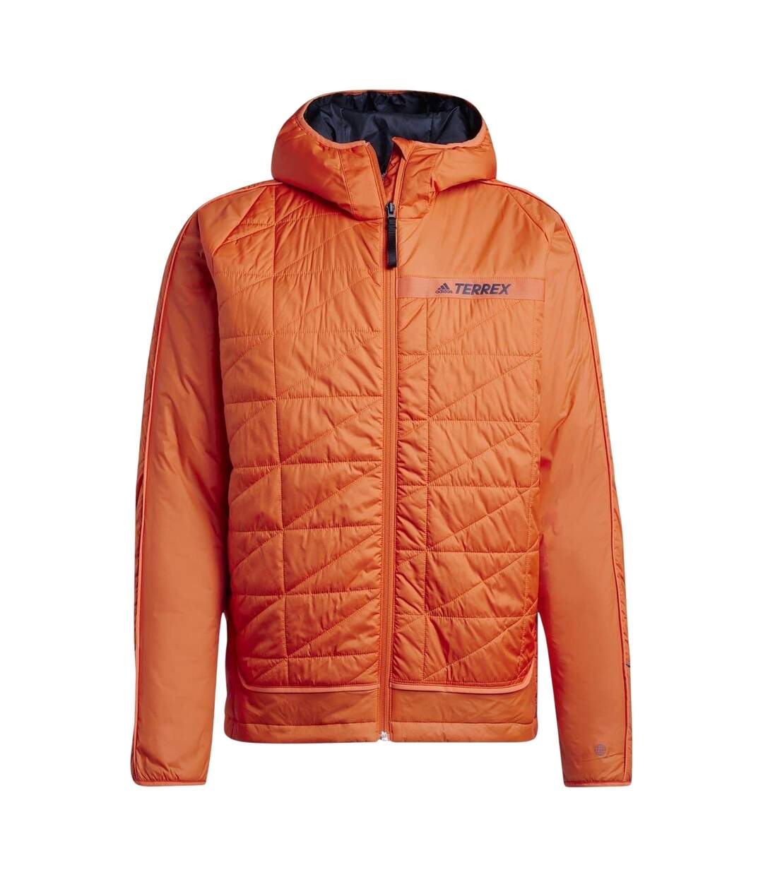 Mens Puffer Jacket Orange Adidas-2
