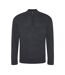 Ecologie Mens Wakhan Zip Neck Sweater (Charcoal)