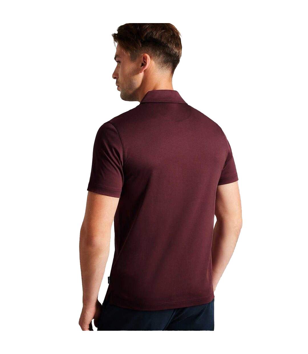 Polo Zeiter Homme Bordeaux Foncé Ted Baker-3