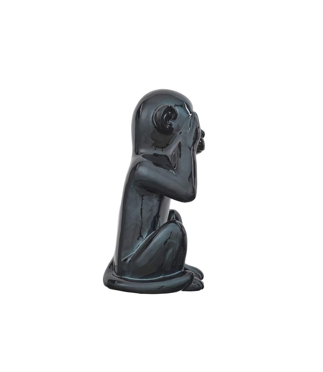 Statuette Déco Singe 28cm Noir-4