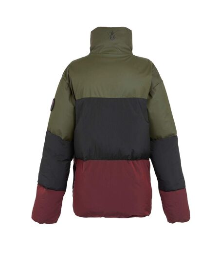 Mens Christian Lacroix Barbegal Baffled Padded Jacket Dark Khaki Black Regatta