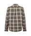 Mens Checked Poplin Long-sleeved Button-down Shirt Lemon Pepper Timberland-2