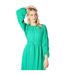 Womens/ladies textured jersey belt midi dress green Principles