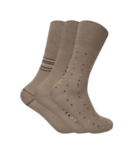 3 Pack Mens Antibacterial Anti Sweat Bamboo Socks With Non Elastic Top