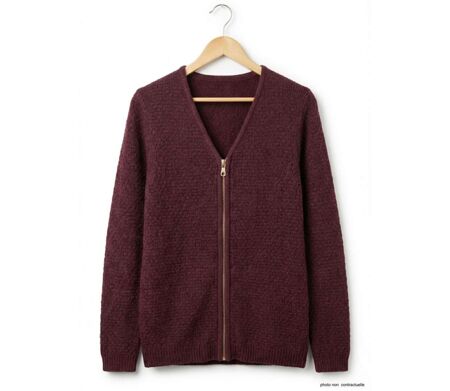 Cardigan Uni Femme Café (Réf. CAFE1)