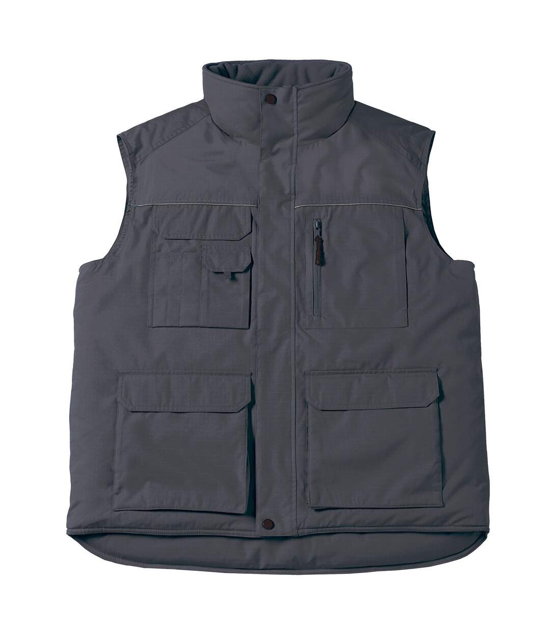 Veste Sans Manches Expert Pro Homme Gris Foncé B&C-1