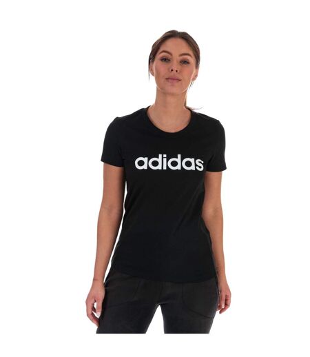 T-shirt Essentials Femme Noir Blanc Adidas