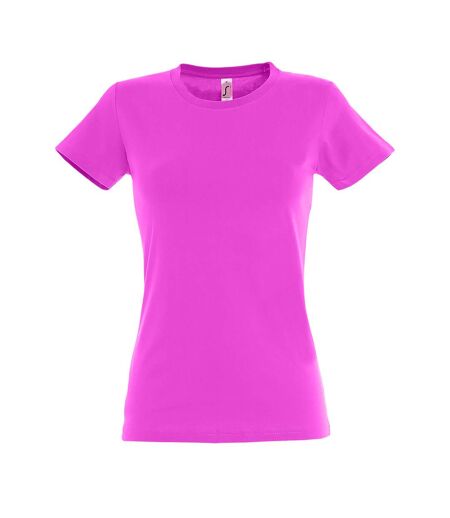 SOLS Womens/Ladies Imperial Heavy Short Sleeve Tee (Candy Pink)
