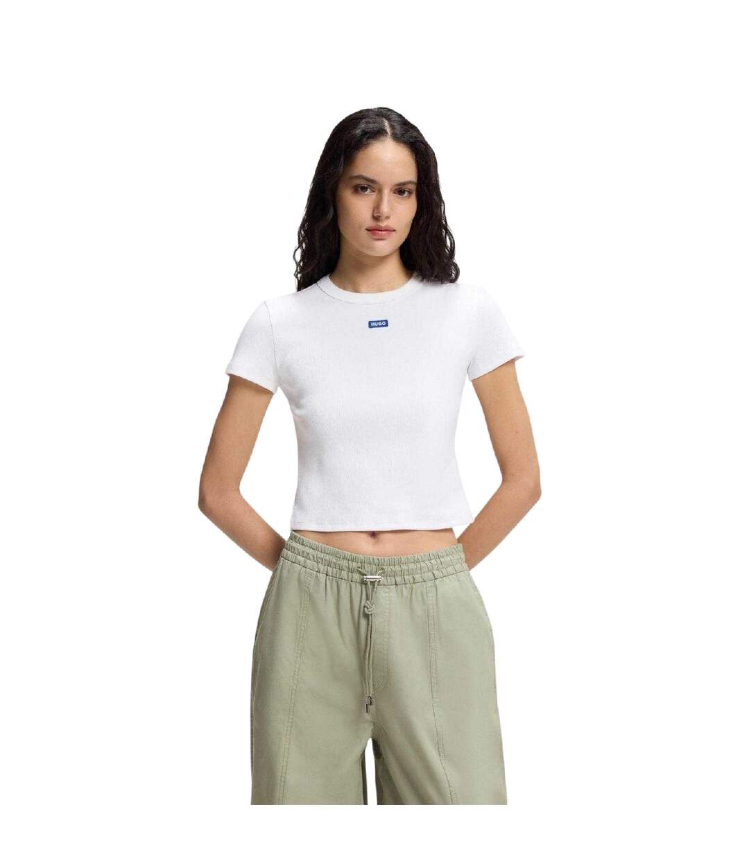 T-shirt Femme Blanc Hugo-4