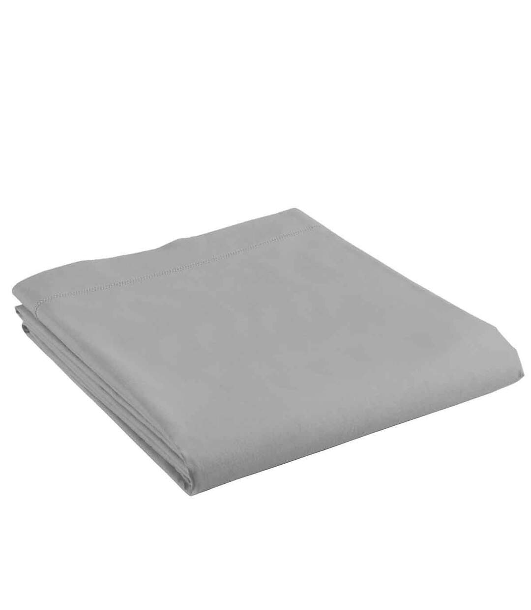 Drap Plat en Coton Biolina 180x290cm Gris-2