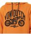 Sweat homme à capuche en molleton avec print devant Vondutch-3