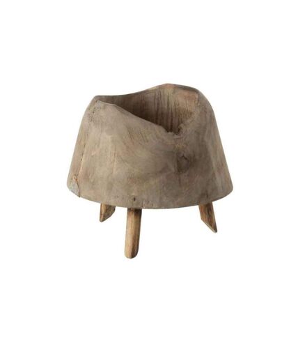 Cache-Pot 3 Pieds en Bois Valeria 20cm Naturel