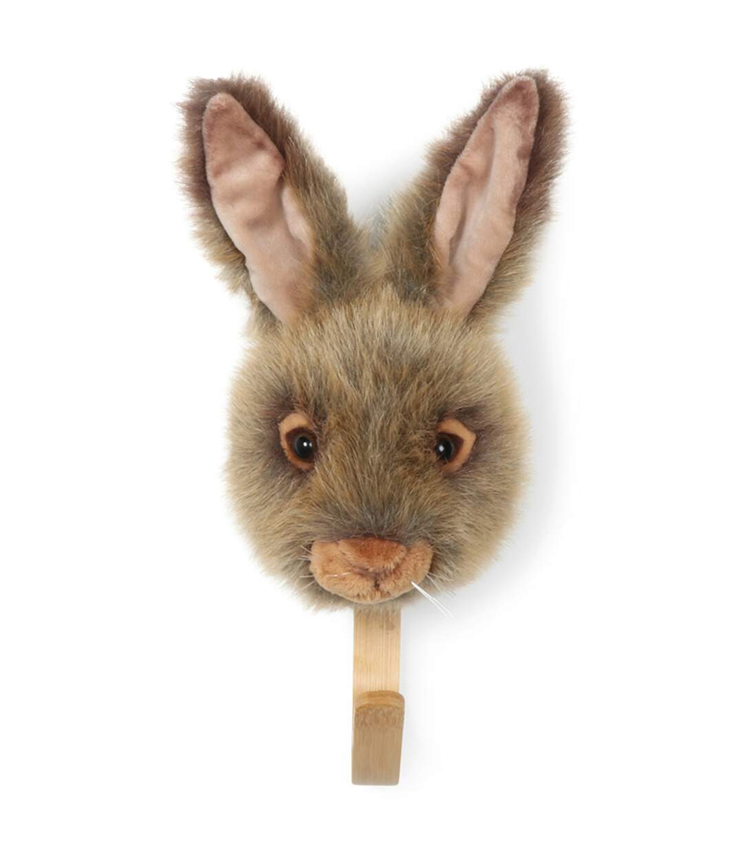 Patères petites têtes collection SOFT ANIMALS Forêt Lièvre Brun Lewis-1