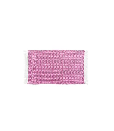 Tapis Tissé à Franges Pithaya 50x80cm Rose