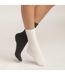 Lot de 2 Paires de Mi-Chaussettes Basique Coton-1