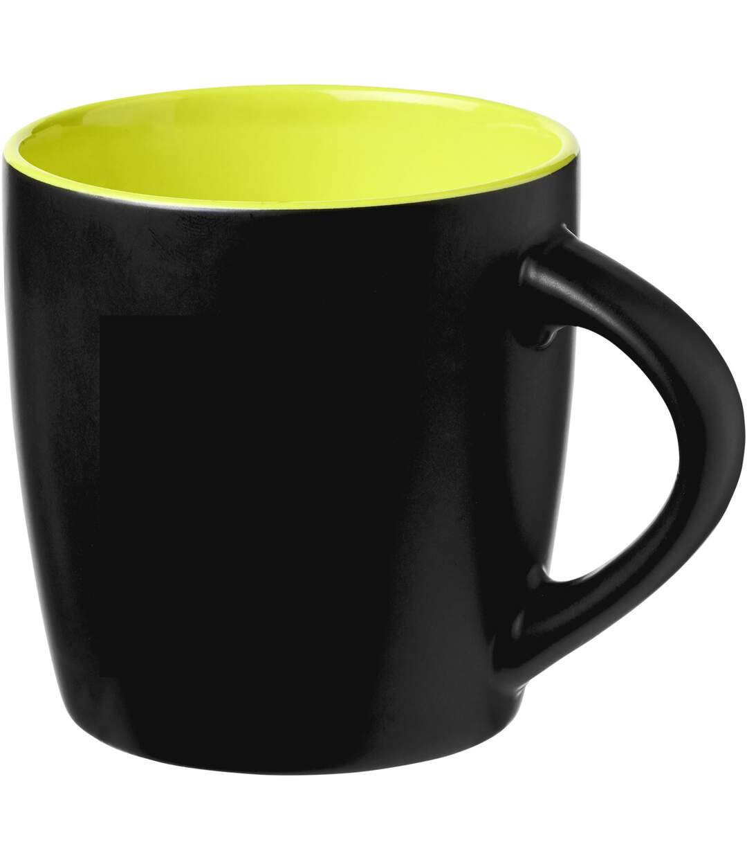 Riviera ceramic mug 8.4 x 8.8 cm solid black/lime Bullet