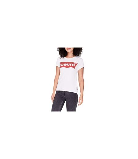 Womens/ladies Batwing Logo T-shirt White Levis