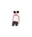 Womens/ladies Batwing Logo T-shirt White Levis-1