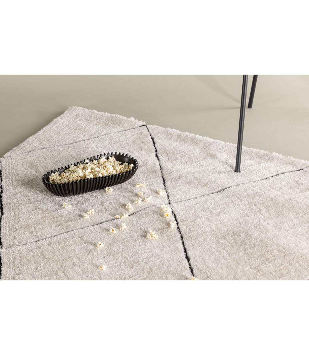 Tapis Déco Shaggy Patrik 200x290cm Blanc-4