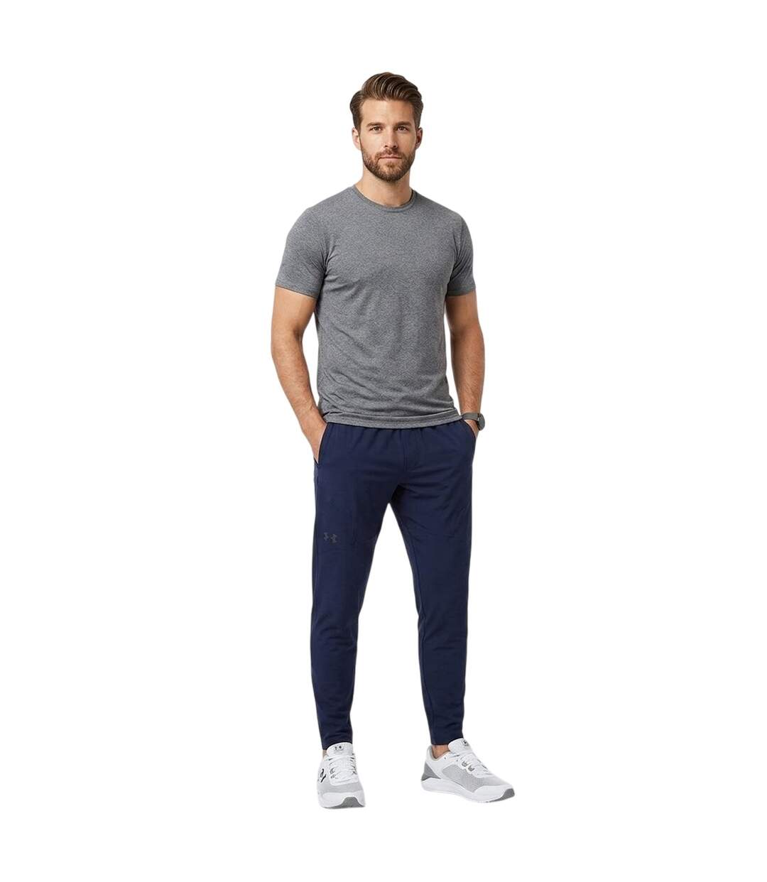 Pantalon De Survêtement Motif/style Uni Unstoppable Homme Bleu Under Armour-4