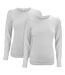 2 Pack Ladies Long Sleeved Thermal Top for Winter-1