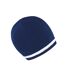 Bonnet National Adulte Bleu Marine Blanc Result Winter Essentials-2