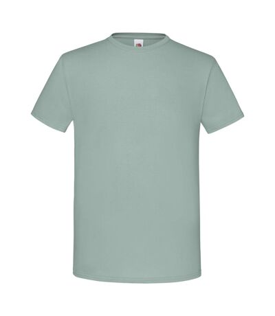 T-shirt iconic homme vert de gris Fruit of the Loom