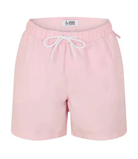 Mens Logo Swim Shorts Peach Parfait Original Penguin