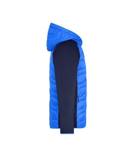 Doudoune Hybride Homme Bleu Bleu Marine James And Nicholson