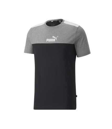 T-shirt Gris/Noir Homme Puma Ess Block - M