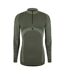 Mens Quarter Zip Long-sleeved Top Green Diadora-1