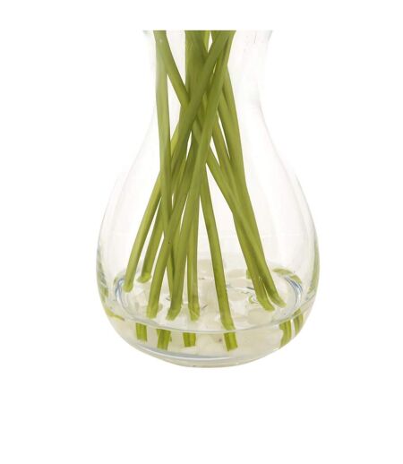 Composition Artificielle de Tulipes Hector 28cm Blanc