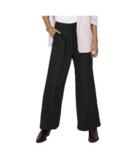 Pantalon fluide noir femme jdy dora