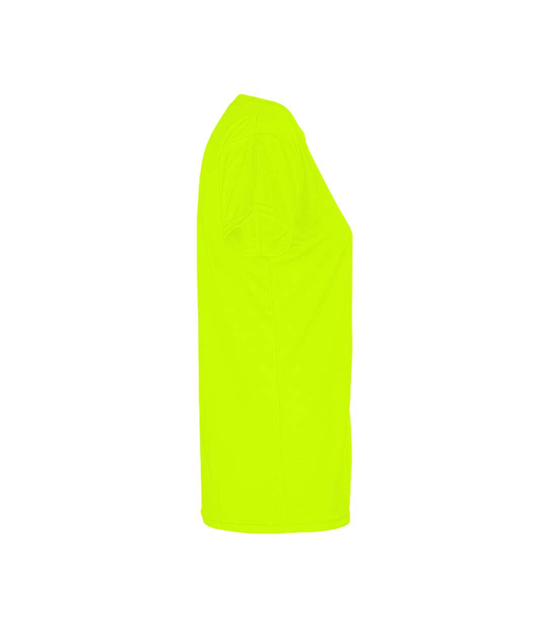 T-shirt Femme Jaune Fluo Promodoro-3