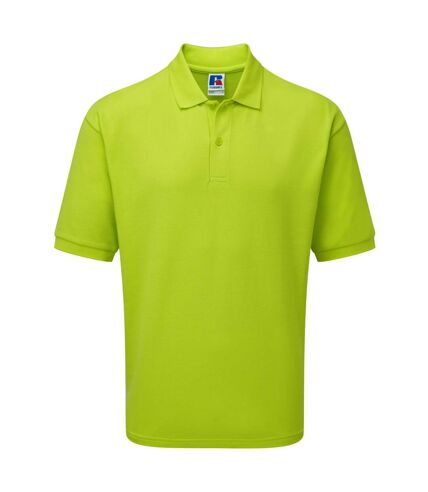 Jerzees Colours Mens 65/35 Hard Wearing Pique Short Sleeve Polo Shirt (Lime)