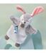 Doudou polyester 2 en 1 collection LES MARIONNETTES Lapin-2