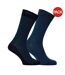 Lot De 2  Chaussettes Motif/style À Rayures Homme Bleu Boss-1
